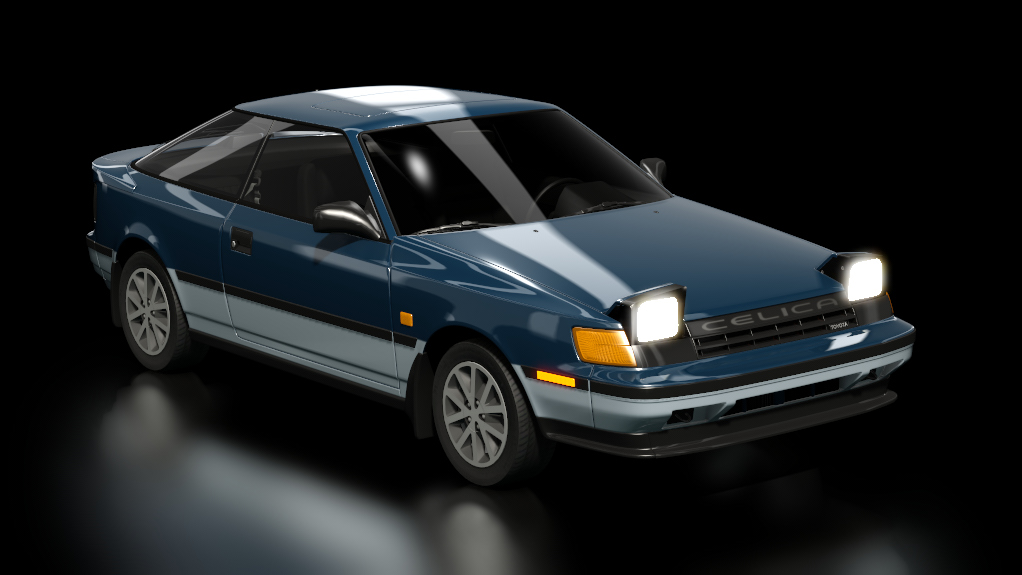 Toyota Celica 2.0 GT 1986, skin darkbluelightblue