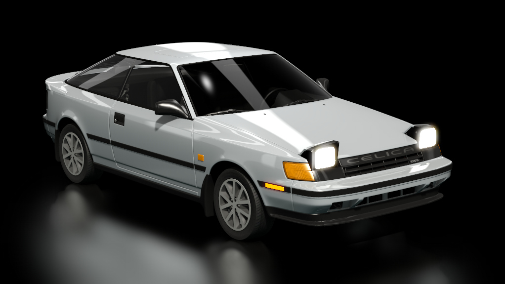 Toyota Celica 2.0 GT 1986, skin silver