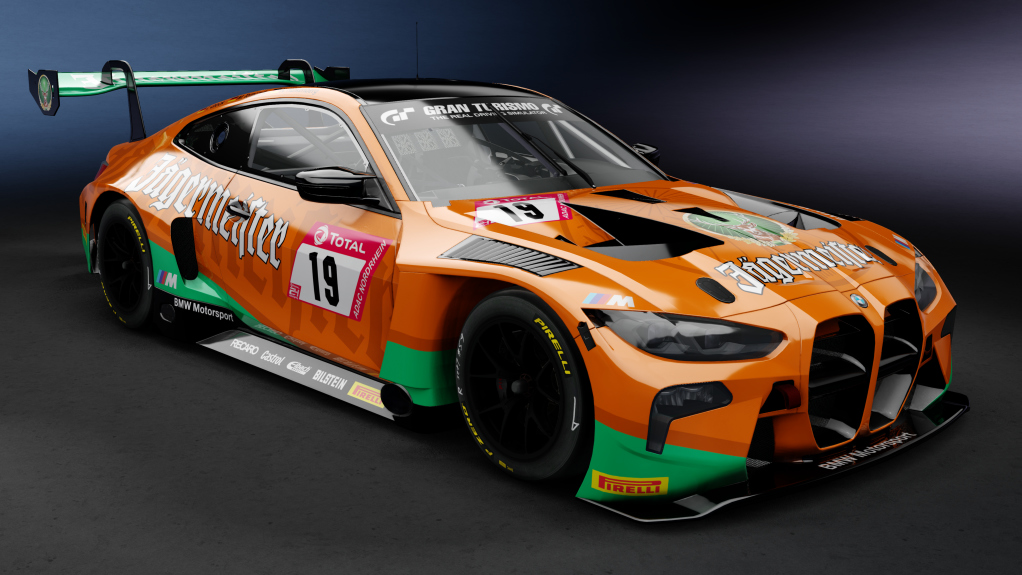 BMW M4 GT3 Evo, skin jagermeister_team_19