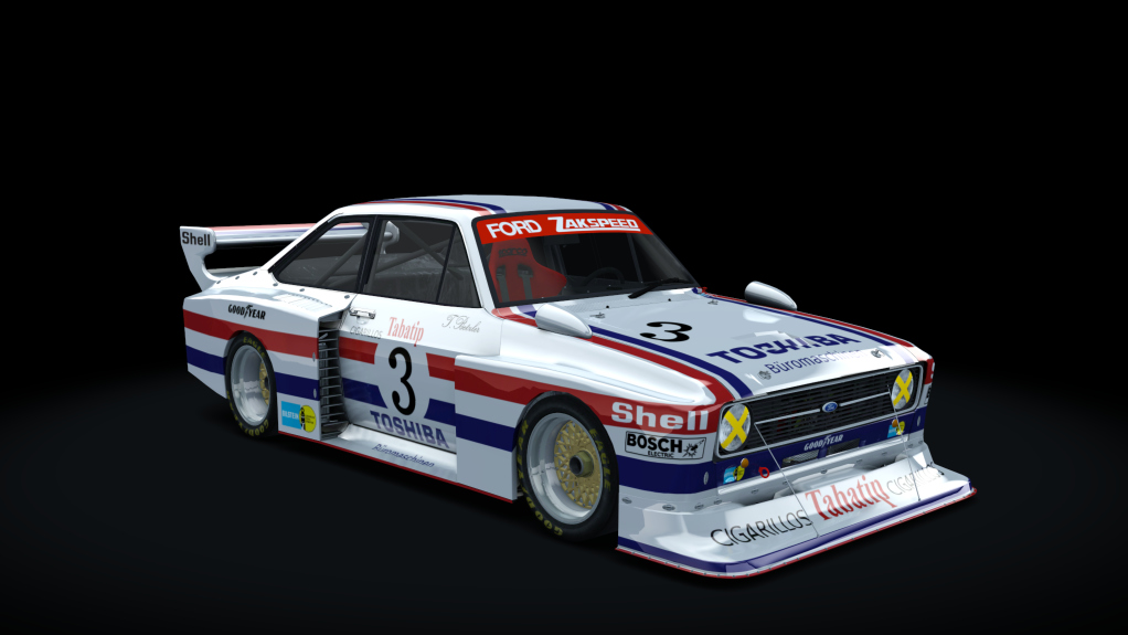 Ford Escort  Zakspeed MKII RS Turbo DRM Div II, skin Zakspeed_Toshiba_1977_3