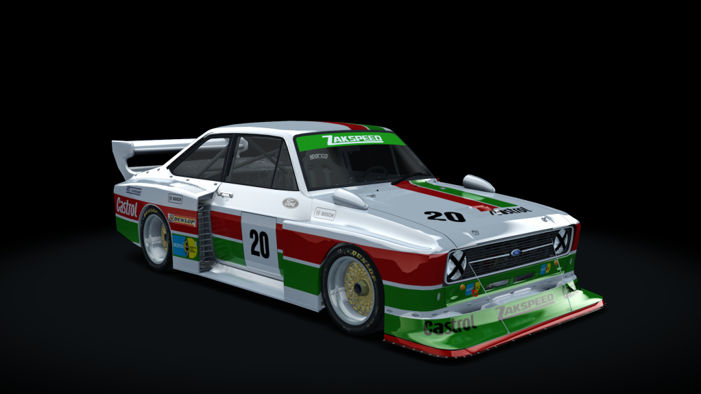 Ford Escort  Zakspeed MKII RS Turbo DRM Div II, skin castrol_white