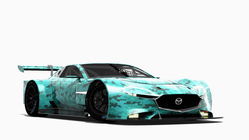 Mazda RX-Vision GT3, skin 06_bluecamo