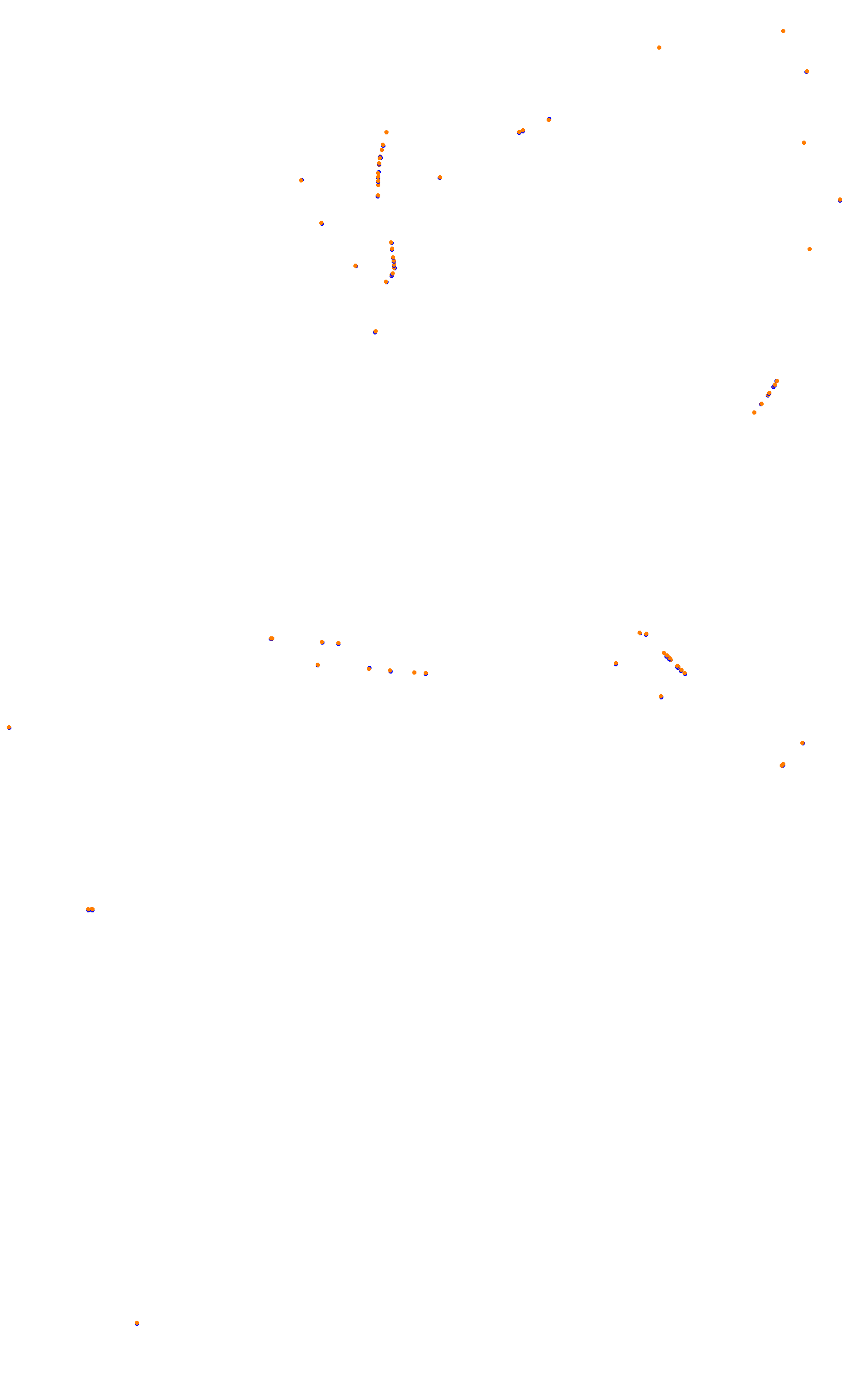 Mid-Ohio Sports Car Course - with chicane collisions